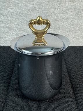 Vtg MCM Kromex Chrome Covered Sugar Dish